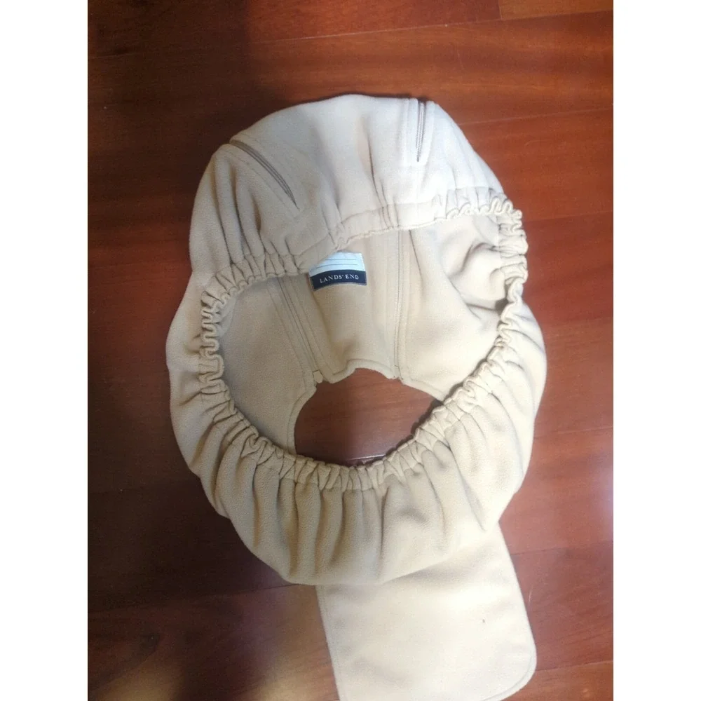 Lands End Baby Car Seat Cover Warm Beige Fleece 51005